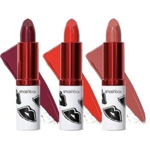 SMASHBOX BE LEGENDARY LIPSTICK TRIO SET/ Easy, Get Fired, Black Cherry. NWT
